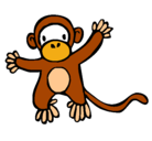 Dibujo Mono pintado por moyis
