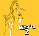 Dibujo Madagascar 2 Melman pintado por guanda