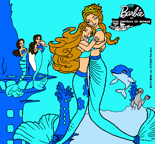 Barbie sirena y la reina sirena