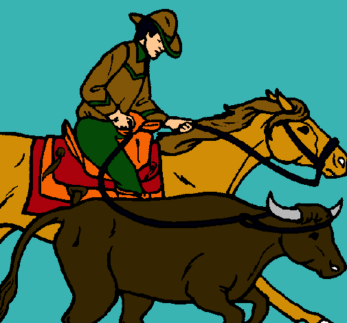 Vaquero y vaca