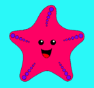 Dibujo Estrella de mar pintado por luch