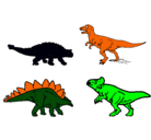 Dibujo Dinosaurios de tierra pintado por ameth
