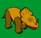 Dibujo Triceratops II pintado por ISAC