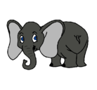 Dibujo Elefante pequeño pintado por deyvian 