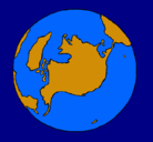 Dibujo Planeta Tierra pintado por alba999