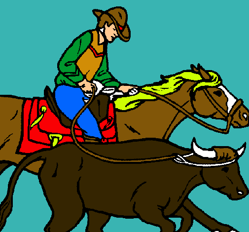 Vaquero y vaca