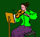 Dibujo Dama violinista pintado por germsn   
