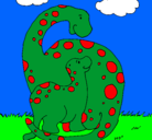 Dibujo Dinosaurios pintado por jdjkhedgvbbl
