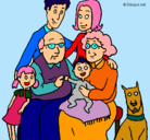 Dibujo Familia pintado por Mirene