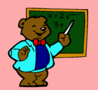 Dibujo Profesor oso pintado por ikggb
