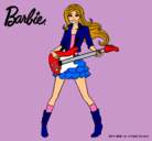 Dibujo Barbie guitarrista pintado por Anitaaa