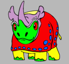 Dibujo Rinoceronte pintado por kampanyta