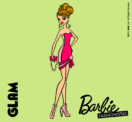 Dibujo Barbie Fashionista 5 pintado por Loren