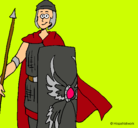 Dibujo Soldado romano II pintado por tapun
