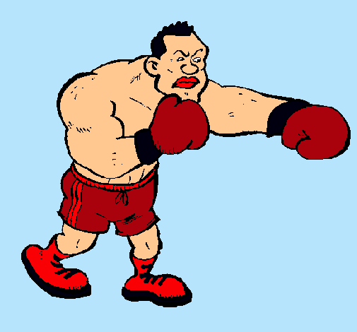 Dibujo Boxeador pintado por cocoloco