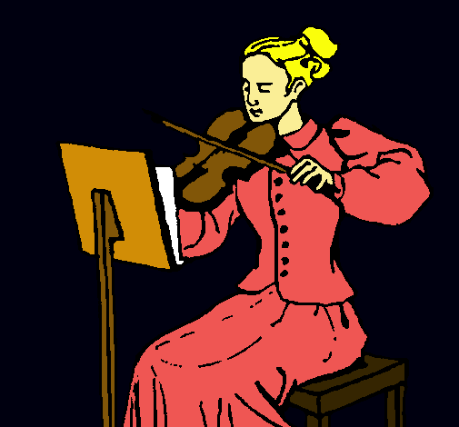 Dibujo Dama violinista pintado por Barbie95