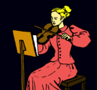 Dibujo Dama violinista pintado por Barbie95