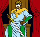 Dibujo Caballero rey pintado por dianyta