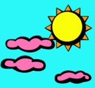 Dibujo Sol y nubes 2 pintado por elenag