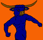 Dibujo Cabeza de búfalo pintado por BRANDO