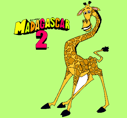 Dibujo Madagascar 2 Melman pintado por nano0z