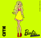 Dibujo Barbie Fashionista 3 pintado por girly