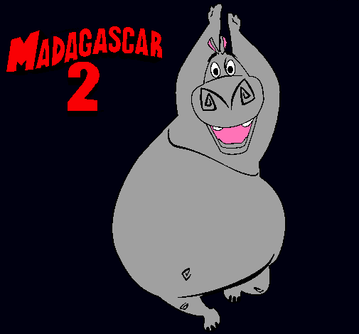 Dibujo Madagascar 2 Gloria pintado por janneth