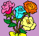 Dibujo Ramo de rosas pintado por MINEYA