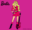 Dibujo Barbie rockera pintado por Elena10
