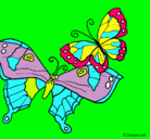 Dibujo Mariposas pintado por milulita