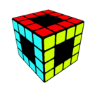 Dibujo Cubo de Rubik pintado por bea_3