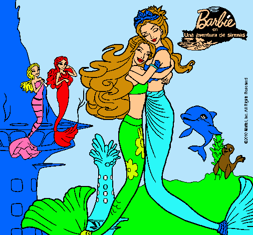 Barbie sirena y la reina sirena