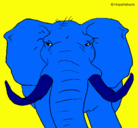 Dibujo Elefante africano pintado por mireya3