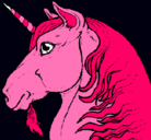 Dibujo Cabeza de unicornio pintado por janneth
