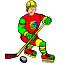 Dibujo Jugador de hockey sobre hielo pintado por joaquinnlatr