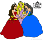 Dibujo Barbie y sus amigas princesas pintado por el_eclipse