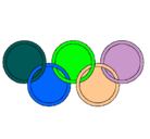 Dibujo Anillas de los juegos olimpícos pintado por oyuki