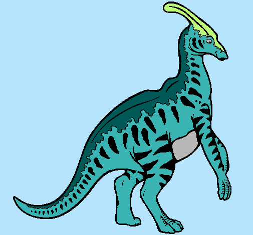 Parasaurolofus con rayas