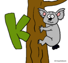 Dibujo Koala pintado por cecipelusa