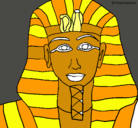 Dibujo Tutankamon pintado por mpmp