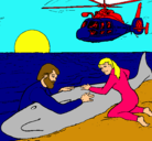 Dibujo Rescate ballena pintado por yersi