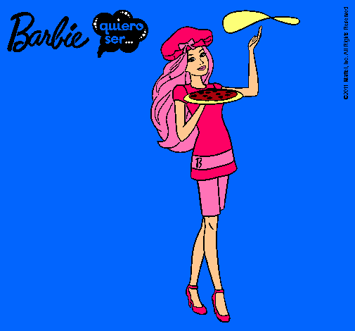 Dibujo Barbie cocinera pintado por france_alicia