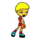 Dibujo Jugadora de básquet pintado por rogeta