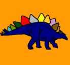 Dibujo Stegosaurus pintado por gabriiiel