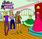 Dibujo Barbie mirando vestidos pintado por Mirene