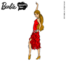 Dibujo Barbie flamenca pintado por sinonimo