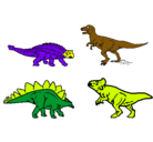 Dibujo Dinosaurios de tierra pintado por ternurita