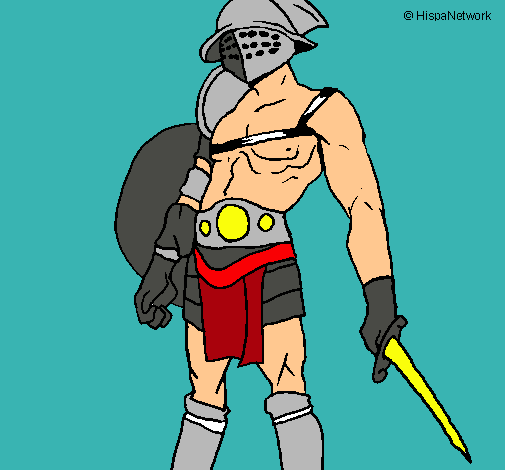 Dibujo Gladiador pintado por ROSIO