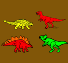 Dibujo Dinosaurios de tierra pintado por tobby