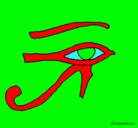 Dibujo Ojo Horus pintado por ABSC